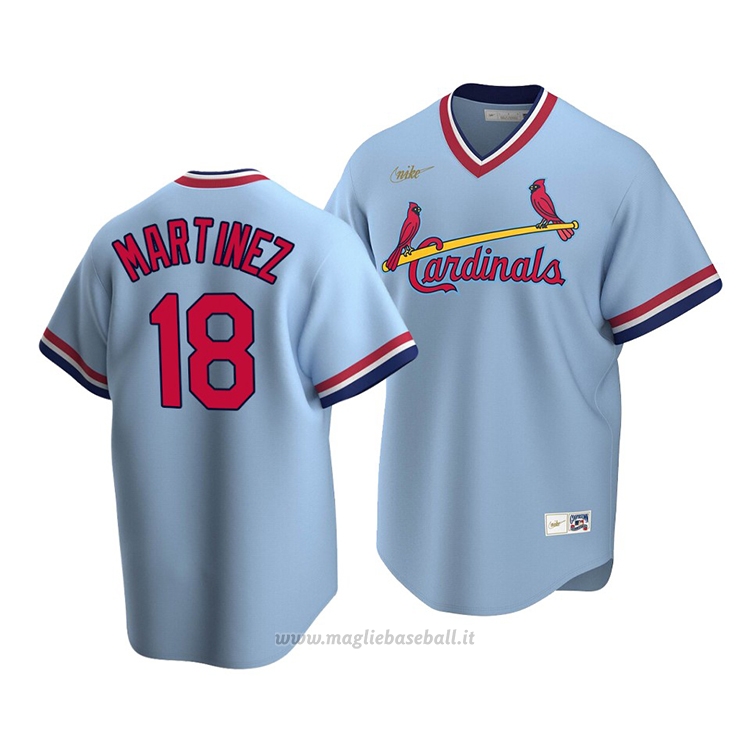 Maglia Baseball Uomo St. Louis Cardinals Carlos Martinez Cooperstown Collection Road Blu